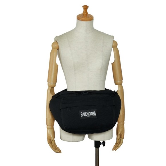 Balenciaga Shoulder Bag Body 656062 Black Nylon Men's BALENCIAGA - Picture 9 of 9